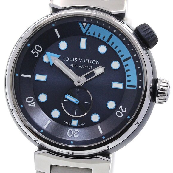 LOUIS VUITTON Tambour Street Diver QA121 Navy Dial Automatic Men's Watch_860533 - Picture 2 of 7